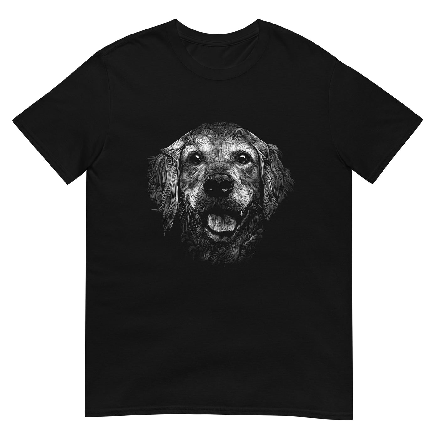 Golden Retriever - Monochrome Fotografie - Herren T-Shirt Other_Niches xxx yyy zzz Black