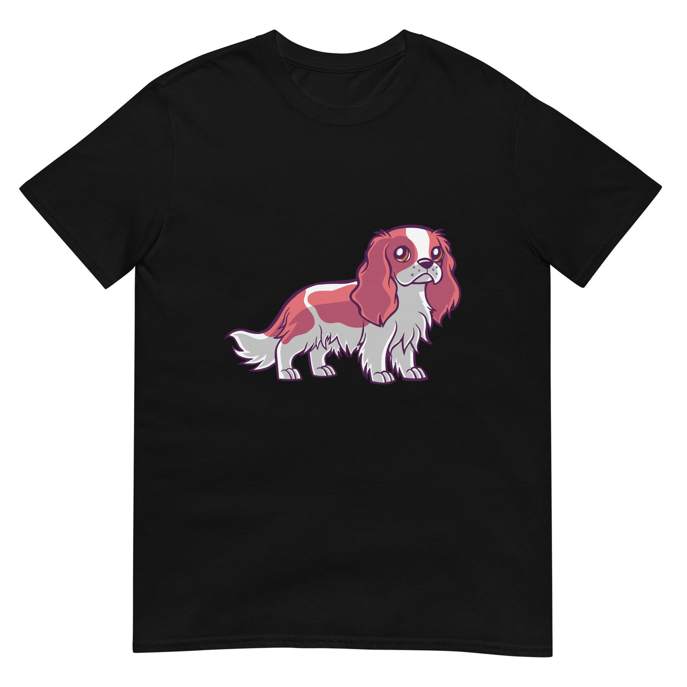 King Charles Spaniel mit neugierigem Blick - Herren T-Shirt Other_Niches xxx yyy zzz Black