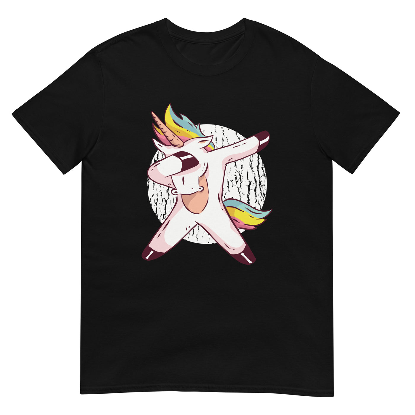 Männlicher Einhorn dabbing - Bunt - Herren T-Shirt Other_Niches xxx yyy zzz Black