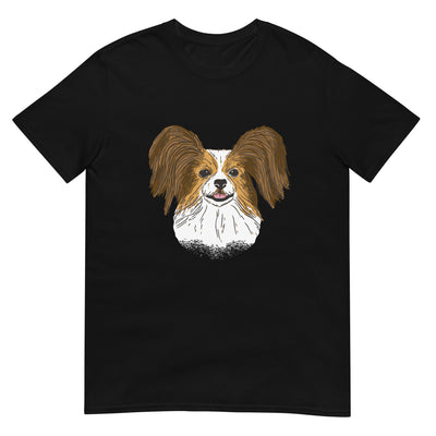 Papillon Hundegesichtsporträt - Herren T-Shirt Other_Niches xxx yyy zzz Black