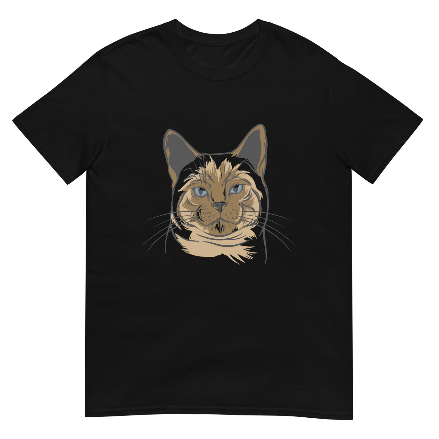 Porträt einer Katze mit einem Lächeln - Herren T-Shirt Other_Niches xxx yyy zzz Black