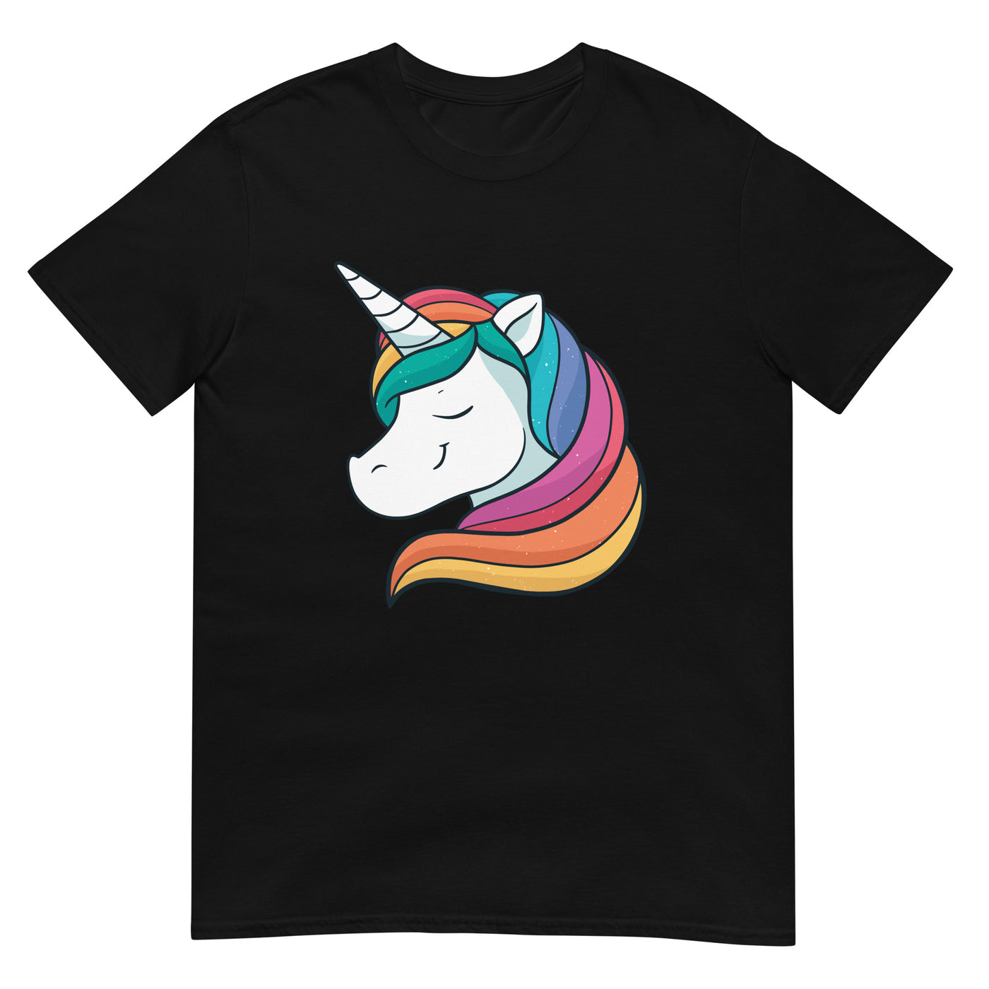 Regenbogenmähniges Einhorn in sanftem Schlummer - Herren T-Shirt Other_Niches xxx yyy zzz Black