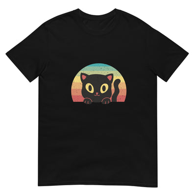 Retro mit Sonne und Katze - Herren T-Shirt Other_Niches xxx yyy zzz Black