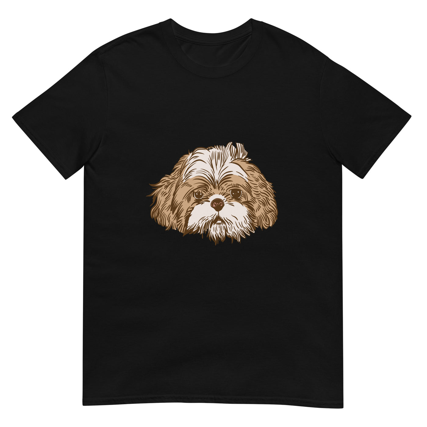 Shih-Tzu Hundegesicht - Porträt - Herren T-Shirt Other_Niches xxx yyy zzz Black