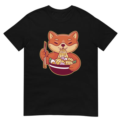 Shiba Inu Hund isst Ramen - Herren T-Shirt Other_Niches xxx yyy zzz Black