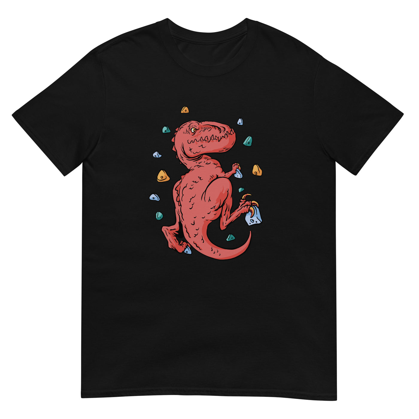 T-Rex beim Indoor-Klettern oder Bouldern - Herren T-Shirt Other_Niches xxx yyy zzz Black