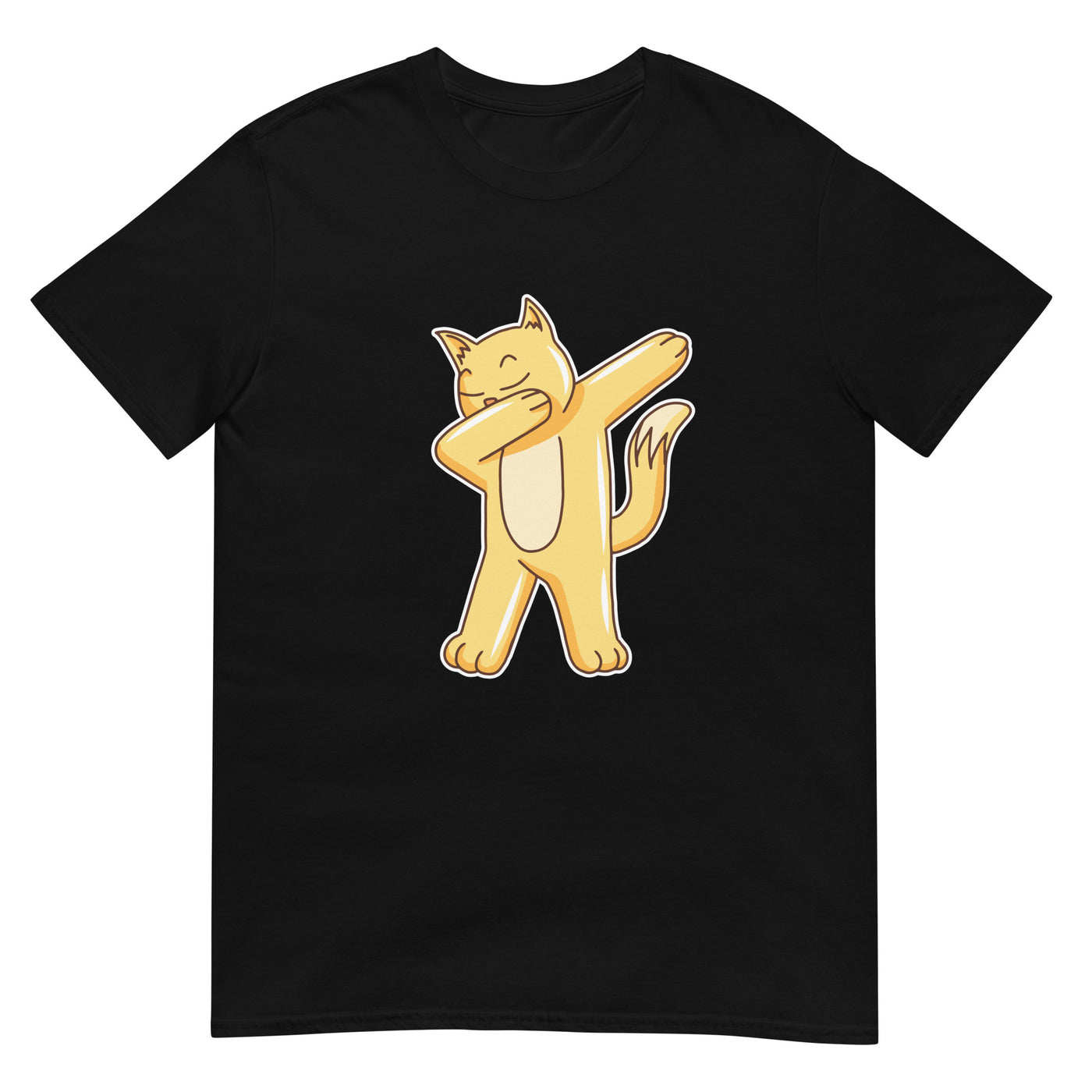 Gelbe Katze dabbing - Herren T-Shirt Other_Niches xxx yyy zzz Black