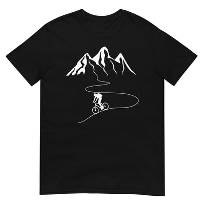 Berge - Kurve Linie - Radfahren - T-Shirt (Unisex) fahrrad xxx yyy zzz Black