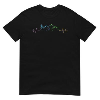 Mountainbiker auf Berg - (M) - T-Shirt (Unisex) xxx yyy zzz Black