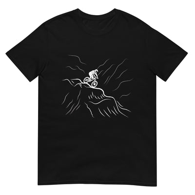 Mountainbiker fährt Downhill 2 - (M) - T-Shirt (Unisex) xxx yyy zzz Black