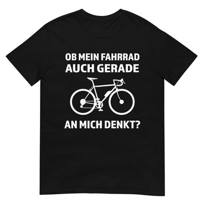 Ob mein Fahrrad gerade an mich denkt - T-Shirt (Unisex) fahrrad xxx yyy zzz Black