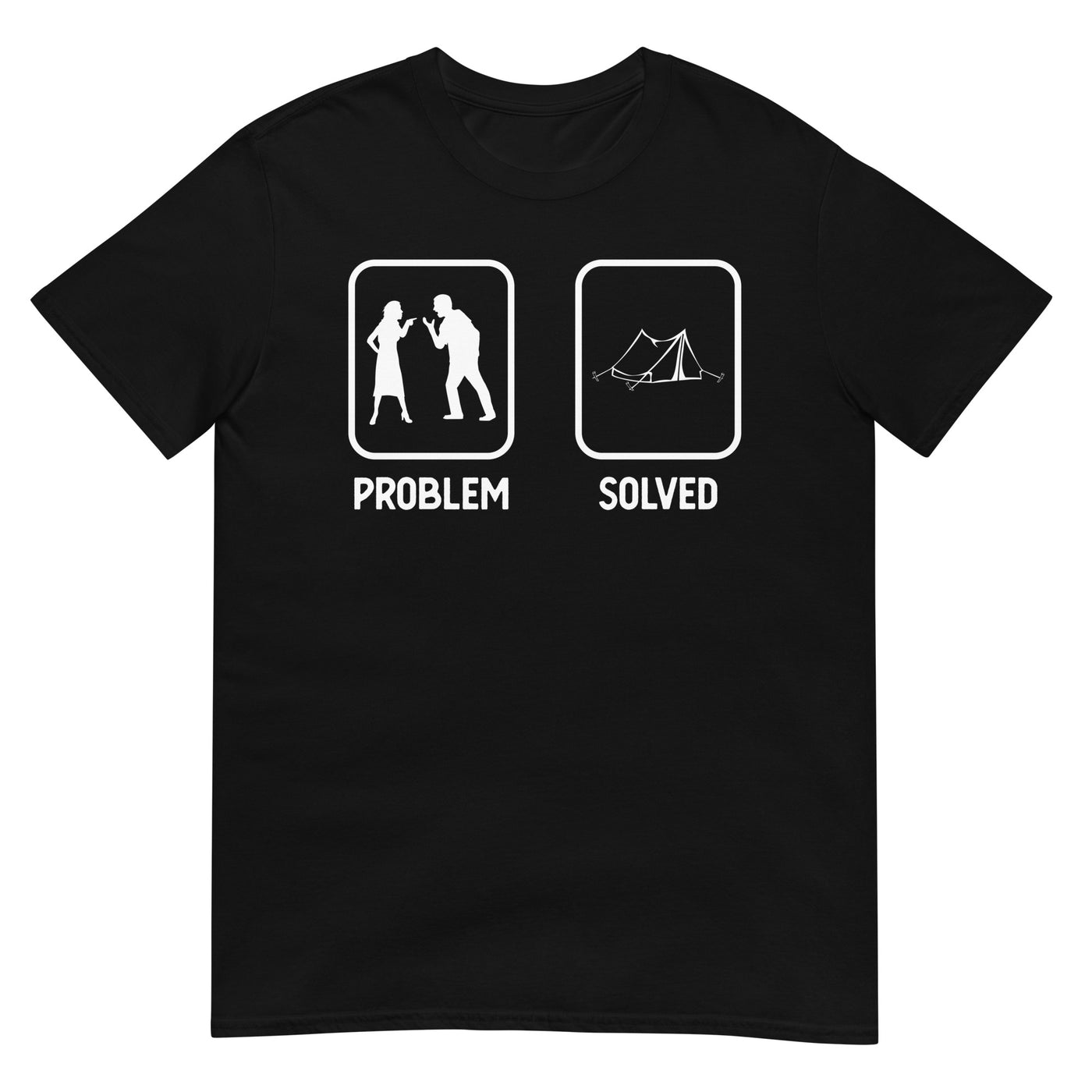 Problem Solved - Camping Tent - T-Shirt (Unisex) camping xxx yyy zzz Black