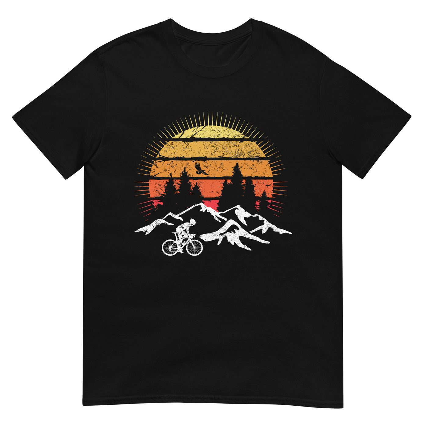 Radfahrer und Sonne Vintage - T-Shirt (Unisex) fahrrad xxx yyy zzz Black