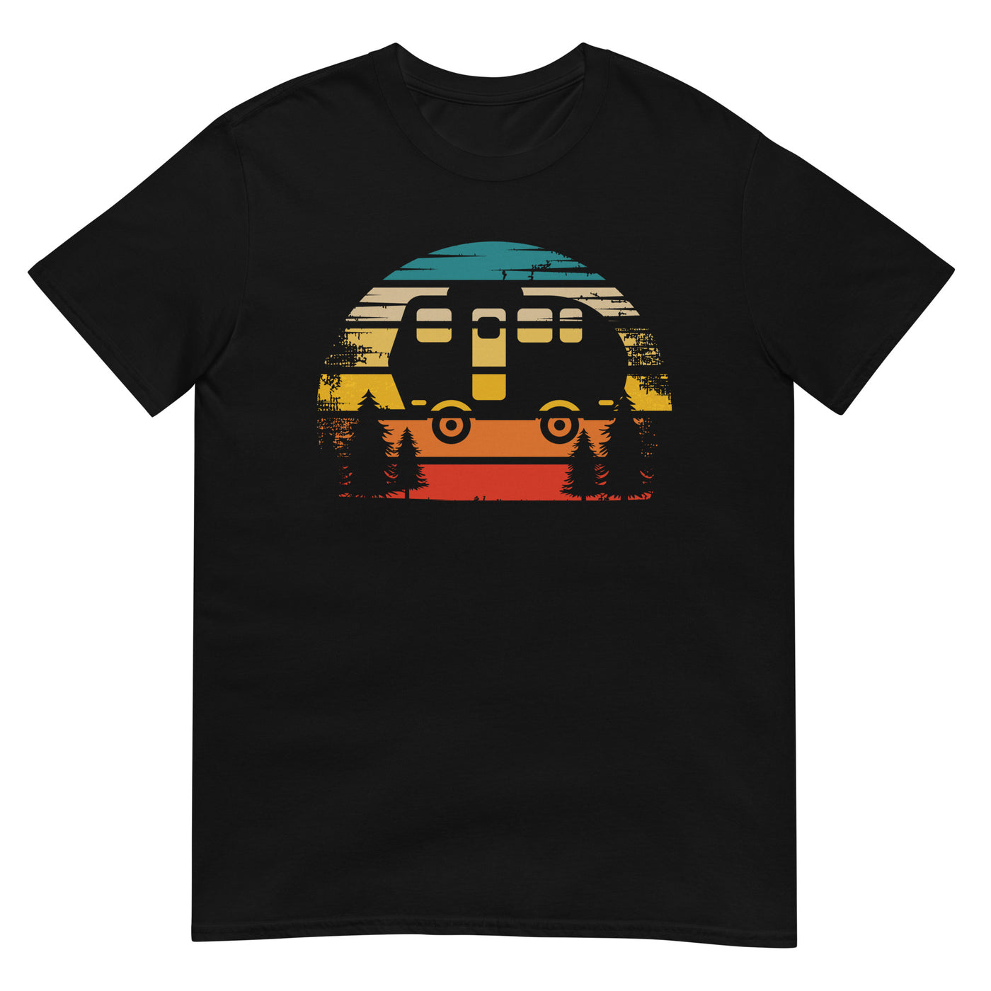 Retro Sonne und Camping - T-Shirt (Unisex) camping xxx yyy zzz Black