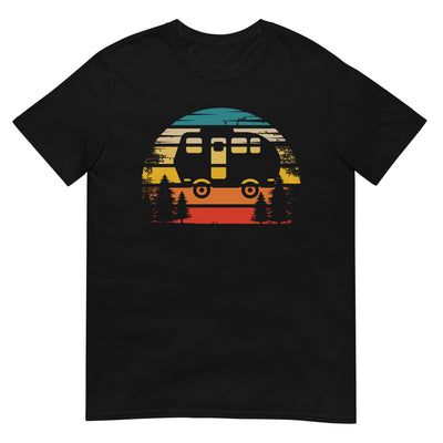 Retro Sonne und Camping - T-Shirt (Unisex) camping xxx yyy zzz Black