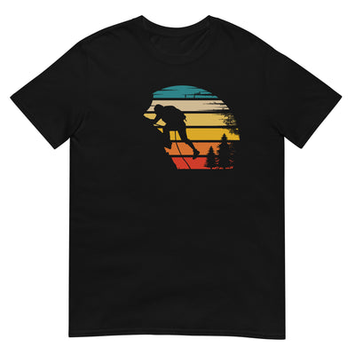 Retro Sonne und Klettern - T-Shirt (Unisex) klettern xxx yyy zzz Black