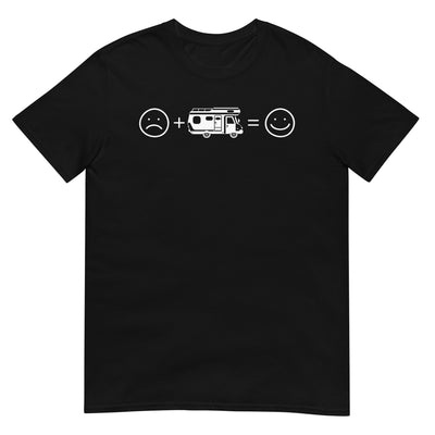 Lächelndes Gesicht und Camping - T-Shirt (Unisex) camping xxx yyy zzz Black