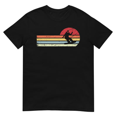 Sonne und Retro Linies - Frau Snowboarding - T-Shirt (Unisex) snowboarden xxx yyy zzz Black