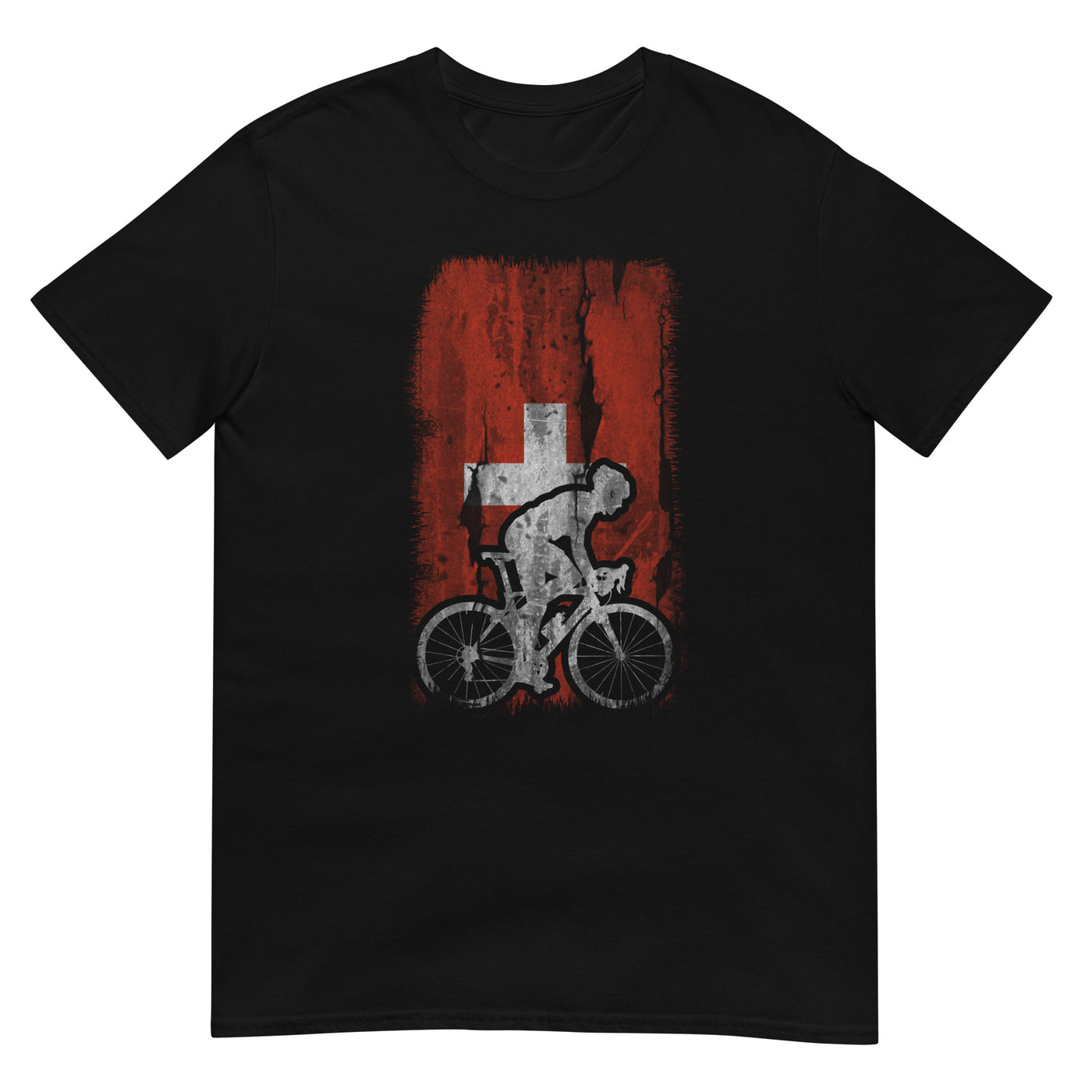 Schweizer Flagge 1 und Radfahren - T-Shirt (Unisex) fahrrad xxx yyy zzz Black