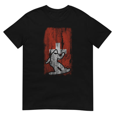 Schweizer Flagge 1 und Snowboarding - T-Shirt (Unisex) snowboarden xxx yyy zzz Black