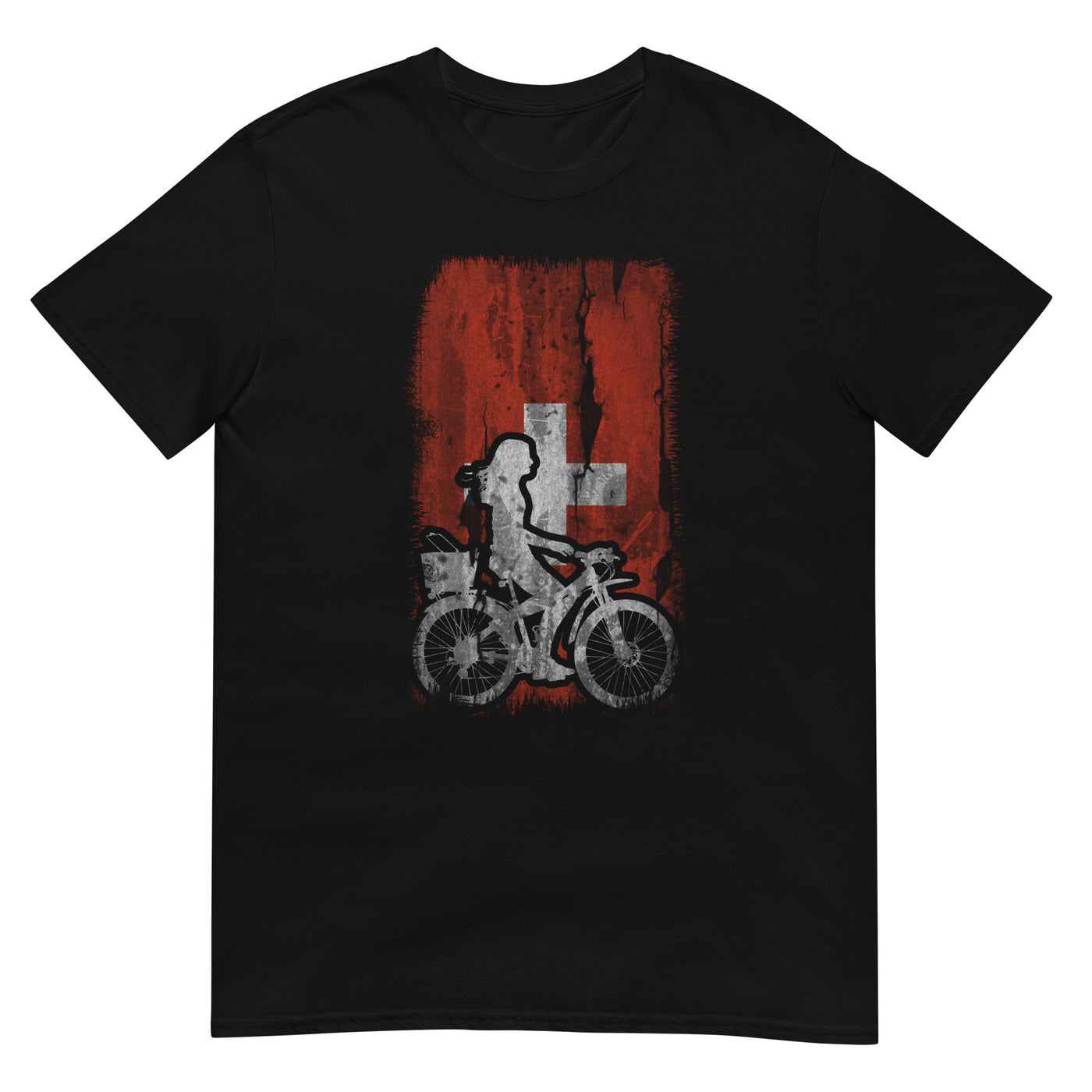 Schweizer Flagge 2 und Radfahren - T-Shirt (Unisex) fahrrad xxx yyy zzz Black