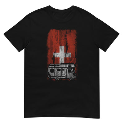 Schweizer Flagge und Camping - T-Shirt (Unisex) camping xxx yyy zzz Black