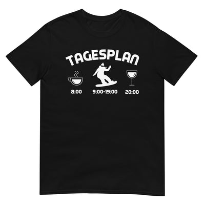 Tagesplan - T-Shirt (Unisex) snowboarden xxx yyy zzz Black