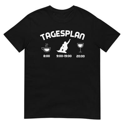 Tagesplan 1 - T-Shirt (Unisex) snowboarden xxx yyy zzz Black