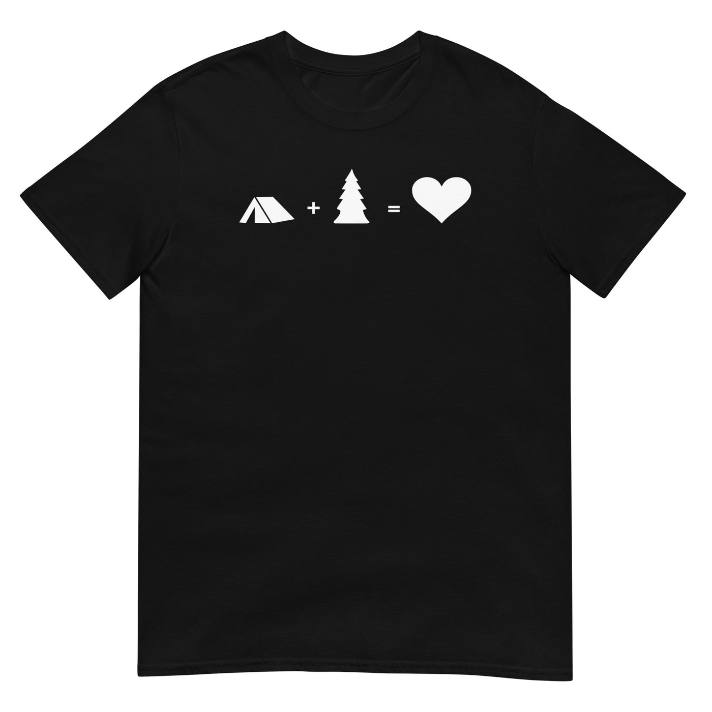 Baum - Herz - Camping - T-Shirt (Unisex) camping xxx yyy zzz Black