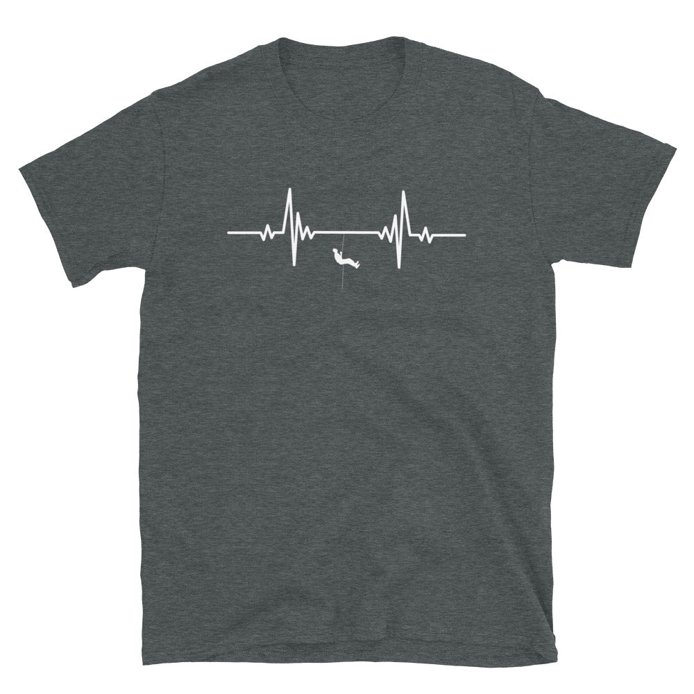 Heartbeat Sport Rock Climbing - T-Shirt (Unisex) klettern Dark Heather