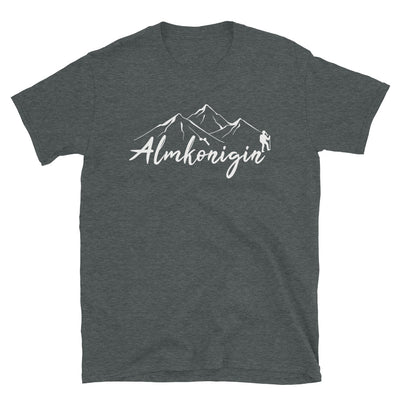 Almkönigin - T-Shirt (Unisex) wandern Dark Heather