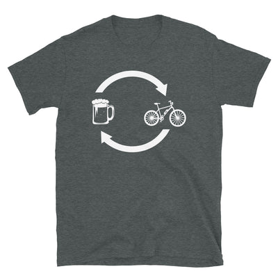 Bier, Pfeile Laden Und E-Bike - T-Shirt (Unisex) e-bike Dark Heather