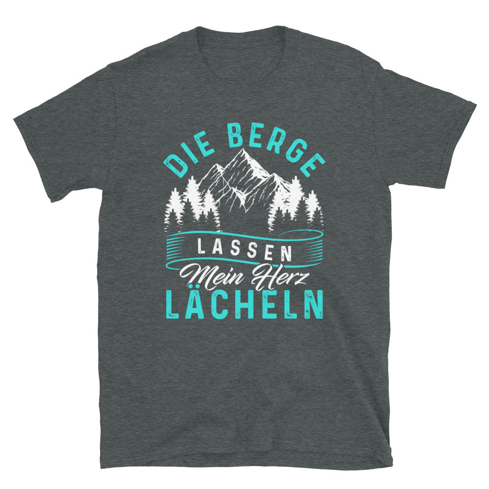 Berge Lassen Mein Herz Lächeln - T-Shirt (Unisex) berge Dark Heather