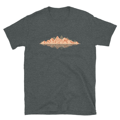 Berge Reflektion - T-Shirt (Unisex) berge Dark Heather