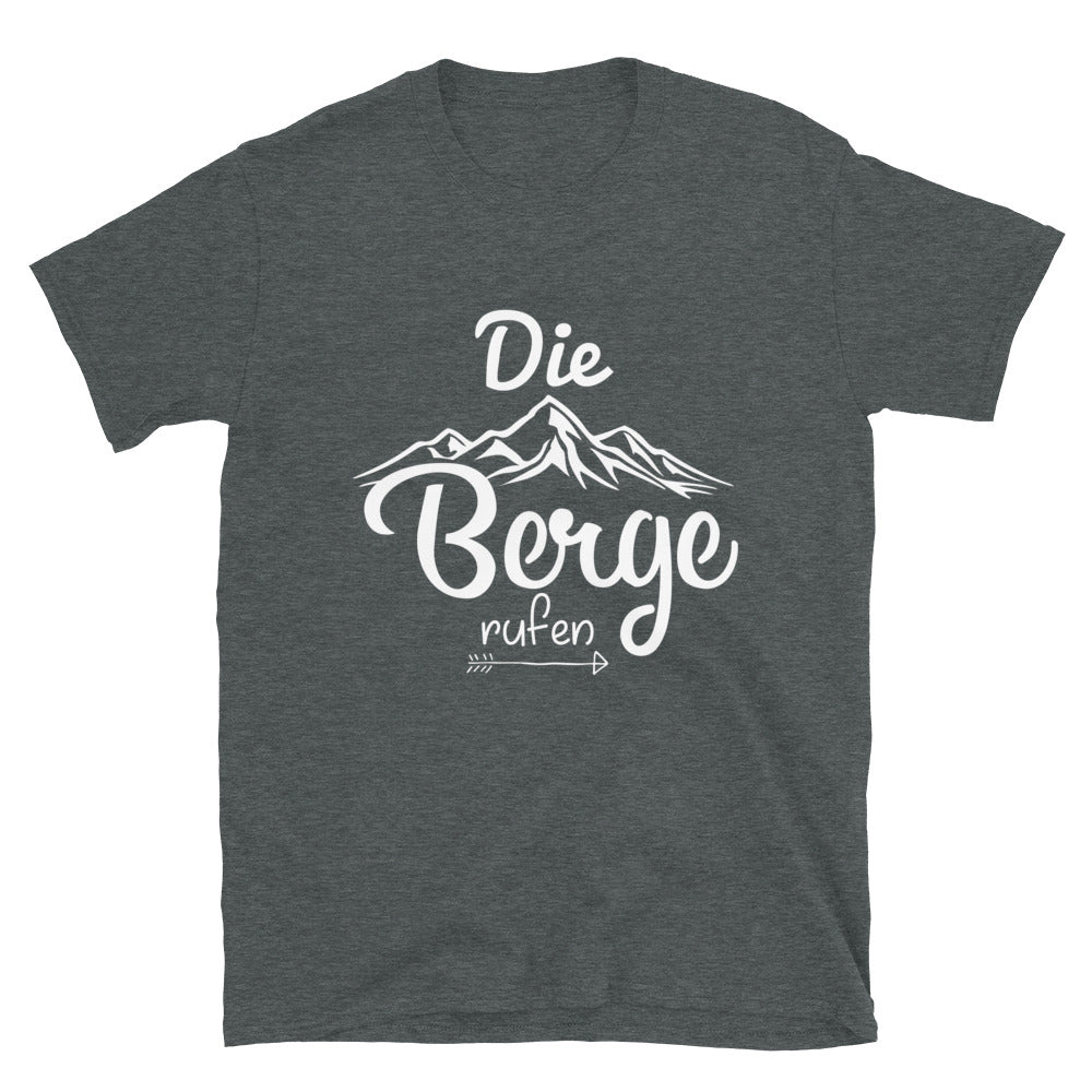 Berge Rufen - T-Shirt (Unisex) berge wandern Dark Heather