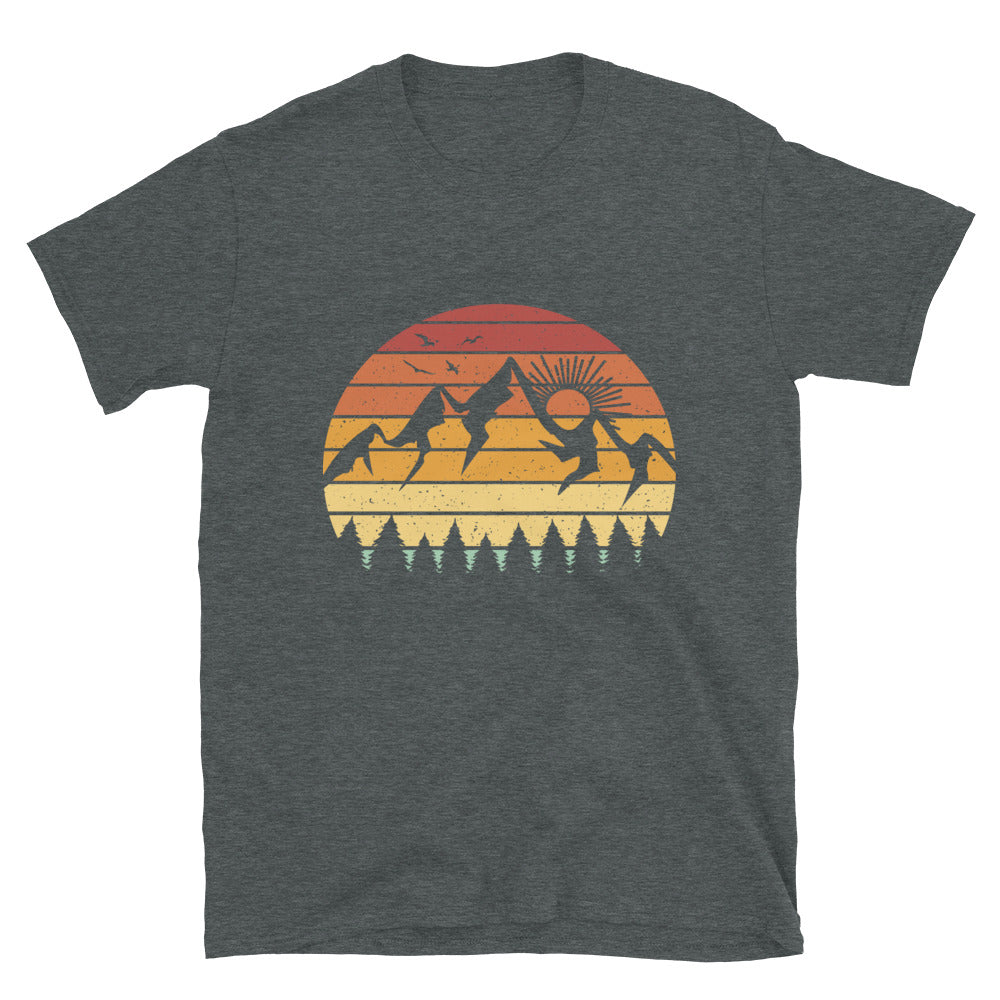 Berge Vintage - T-Shirt (Unisex) berge Dark Heather