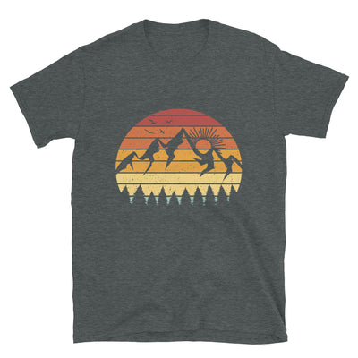 Berge Vintage - T-Shirt (Unisex) berge Dark Heather