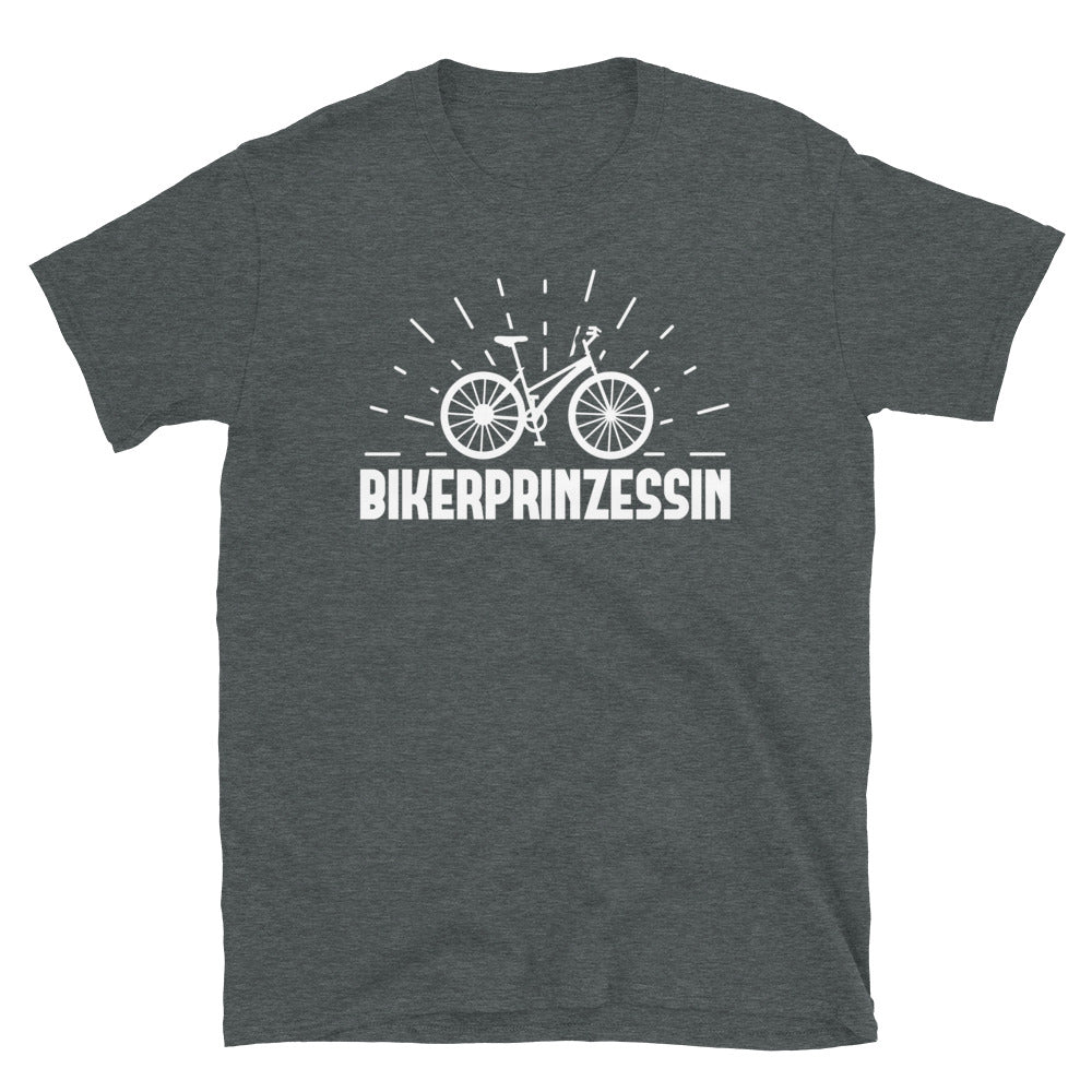 Bikerprinzessin - T-Shirt (Unisex) fahrrad Dark Heather