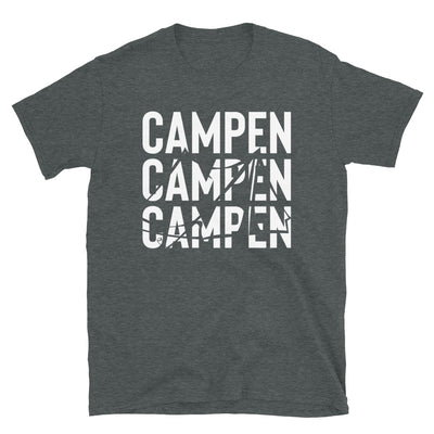 Campen - T-Shirt (Unisex) camping Dark Heather