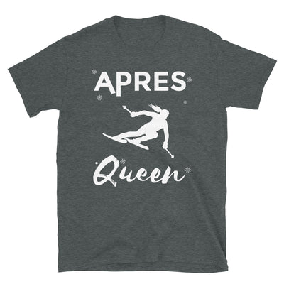 Après Queen - T-Shirt (Unisex) klettern ski Dark Heather