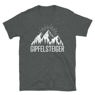 Die Gipfelsteiger - T-Shirt (Unisex) berge wandern Dark Heather