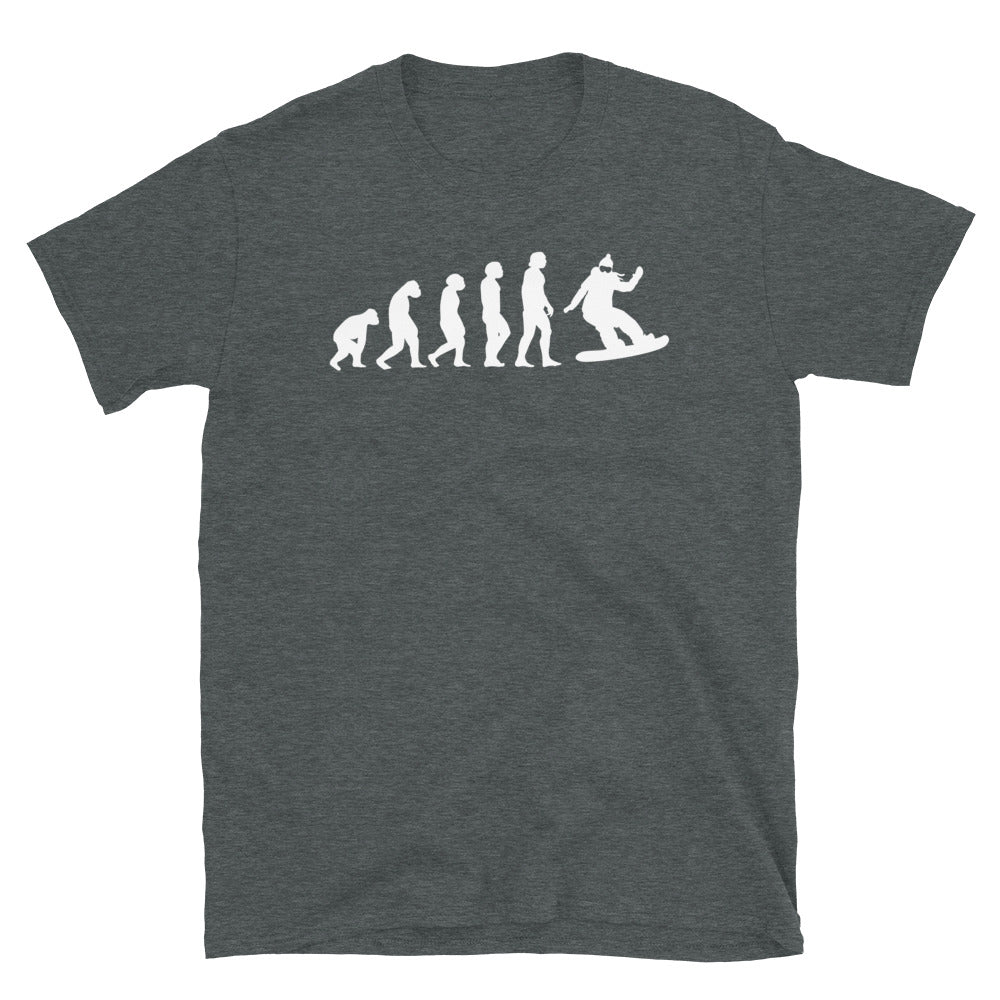 Evolution Und Snowboarden - T-Shirt (Unisex) snowboarden Dark Heather