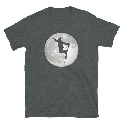 Vollmond - Skifahren - T-Shirt (Unisex) klettern ski Dark Heather