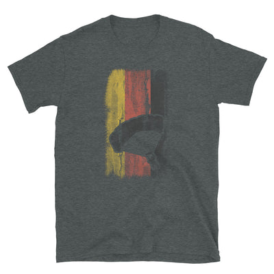 Deutsche Flagge Und Gleitschirmfliegen - T-Shirt (Unisex) berge Dark Heather