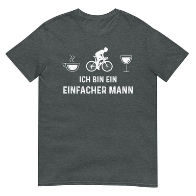 Ich Bin Ein Einfacher Mann 1 - T-Shirt (Unisex) fahrrad xxx yyy zzz Dark Heather