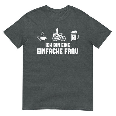 Ich Bin Eine Einfache Frau 1 - T-Shirt (Unisex) fahrrad xxx yyy zzz Dark Heather