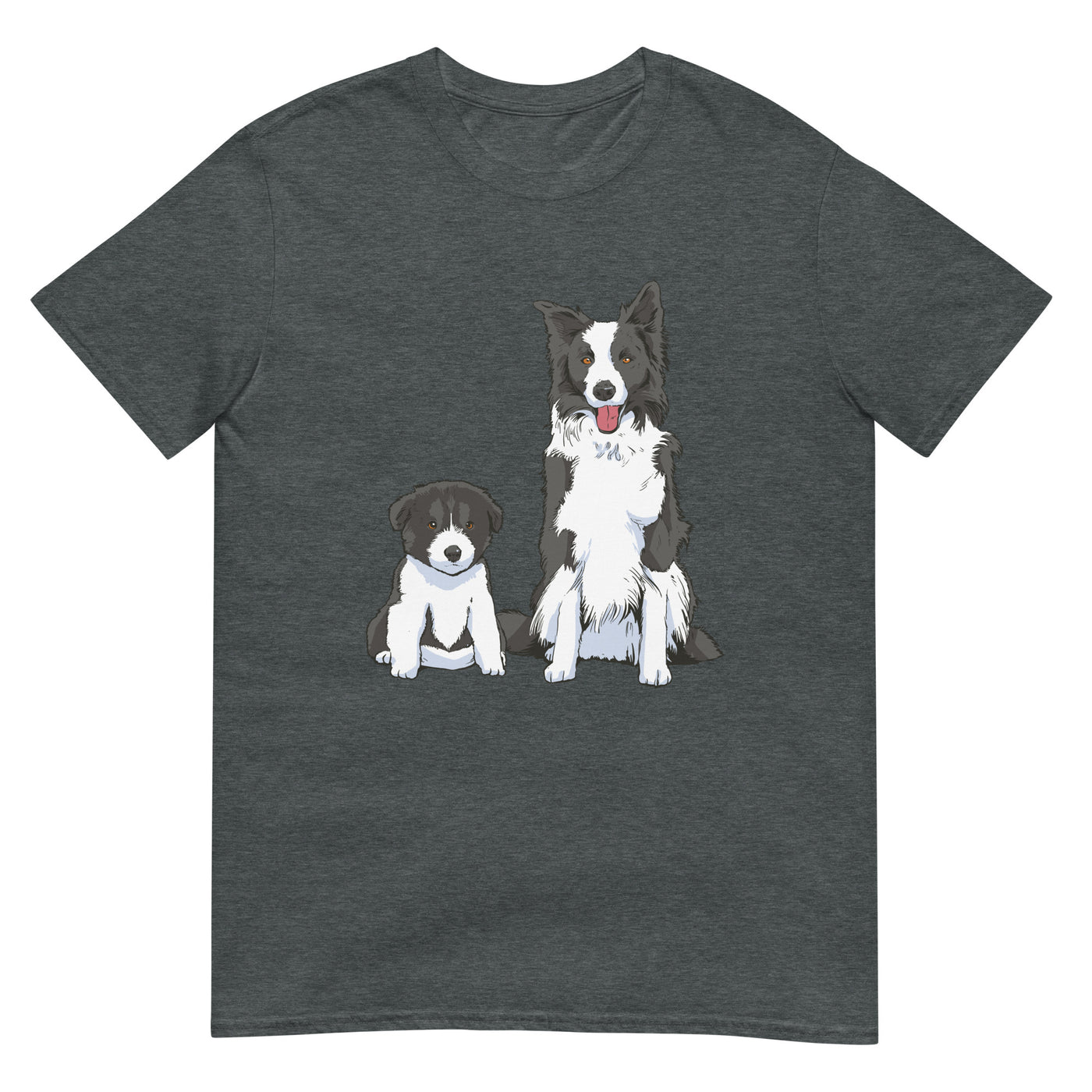 Border Collie Welpe und Hund - Wunderschön - Herren T-Shirt Other_Niches xxx yyy zzz Dark Heather