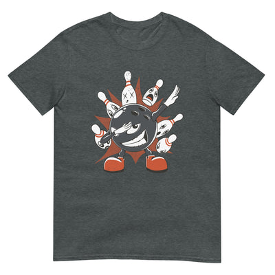 Bowling-Cartoon beim Dabben - Lustig - Herren T-Shirt Other_Niches xxx yyy zzz Dark Heather