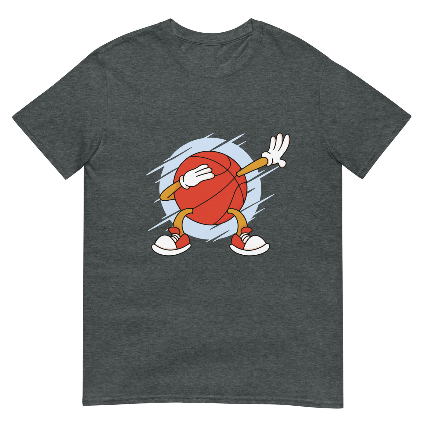 Cartoon Basketball dribbelt mit Stil - Herren T-Shirt Other_Niches xxx yyy zzz Dark Heather