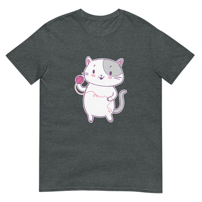 Katze spielt mit Garn - Herren T-Shirt Other_Niches xxx yyy zzz Dark Heather